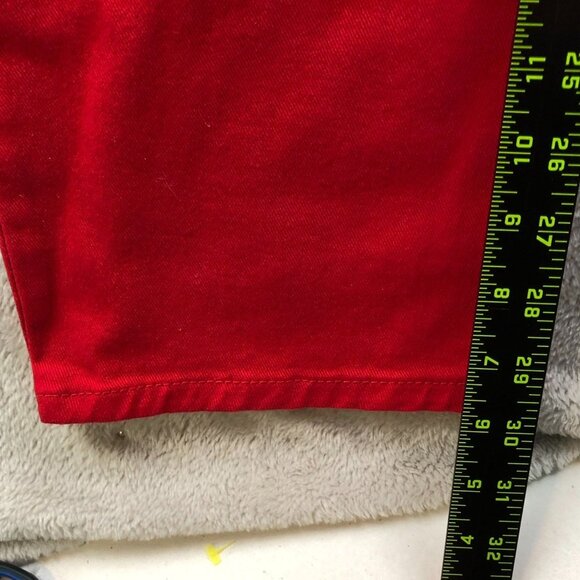 Lee Womens Pants Size 31 Measured Straight Leg Classic Red Twill Travel Casual - Picture 5 of 11